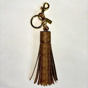 Coach tassel key chain. NWOT